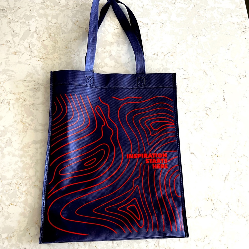 🦋plz bundle - Innovation learning book tote reusable shopping bag indigo blue